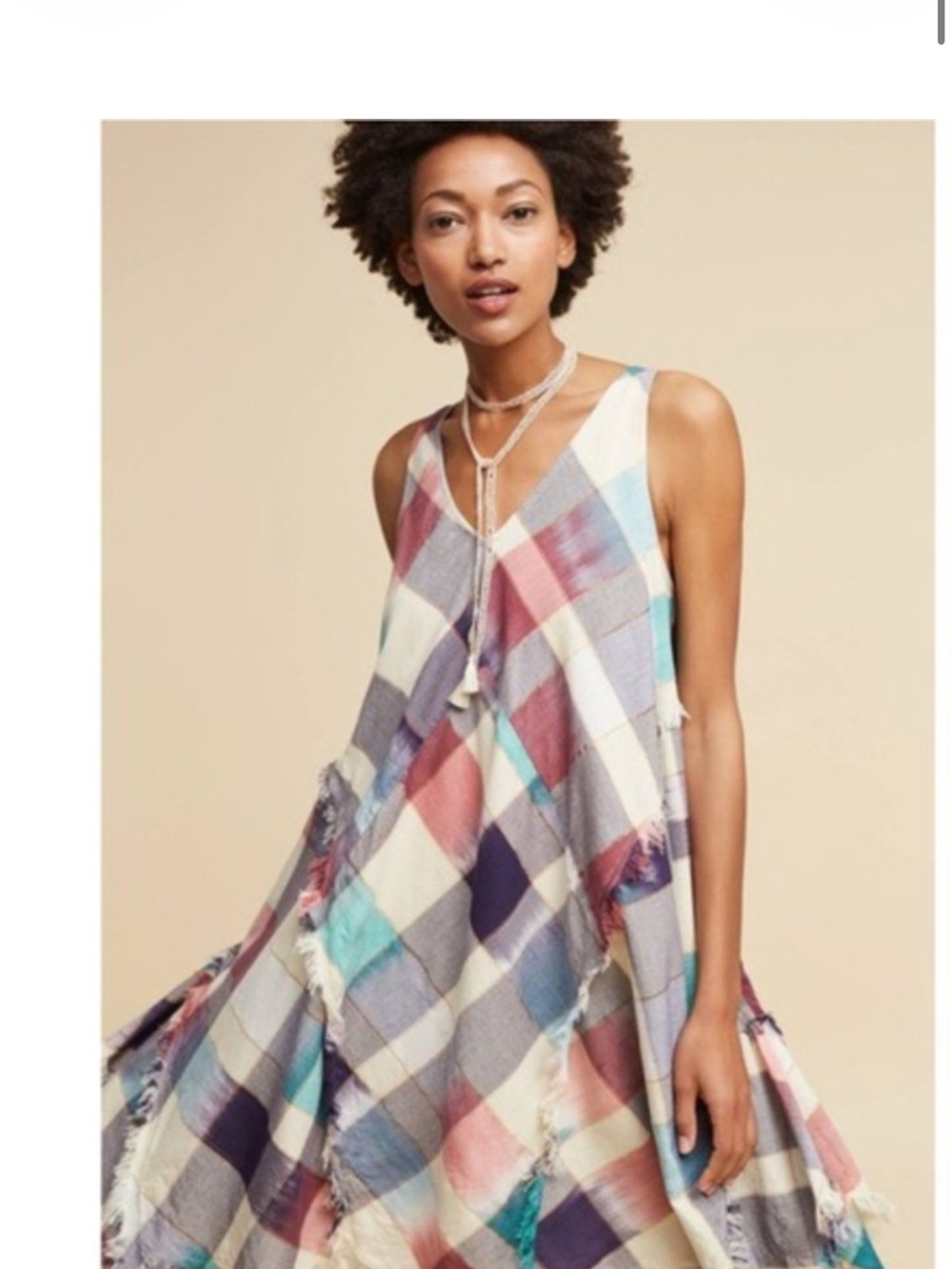 Anthropologie Maeve Metallic Swing Dress small